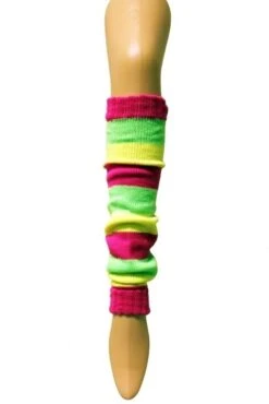 Beenwarmers Neon Streep
