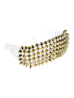 Partybril Studs | Bril Met Studs Wit Goud