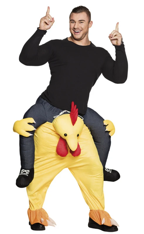 Gedragen Funny Kip Kostuum 1 Gedragen Funny Kip Kostuum