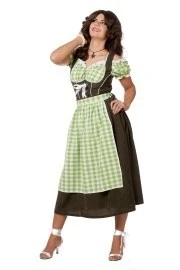 Dirndl Suede Groen