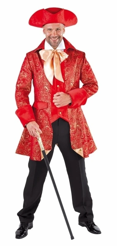 Markiezen Jas Luxe Rood 1 Markiezen Jas Luxe Rood