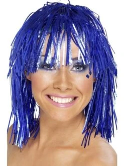 Folie Pruik Blauw