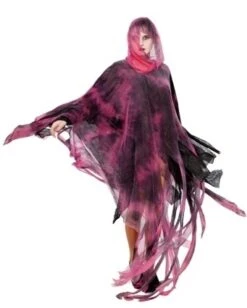 Magische Heksen Poncho Rood