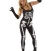 Skeleton Catsuit Zwart