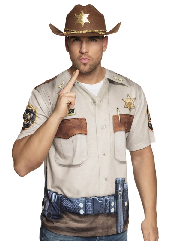 3D Shirts Western Sheriff 1 3D Shirts Western Sheriff