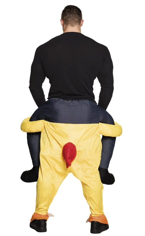 Gedragen Funny Kip Kostuum 2 Gedragen Funny Kip Kostuum - Afbeelding 2