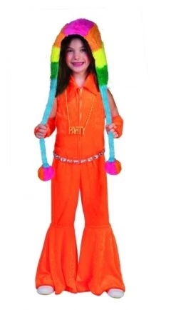 Jumpsuit Kids Neon Oranje Disco