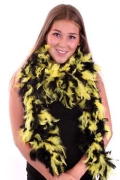 Boa Zwart/geel 180 Cm.| Luxe Boa's