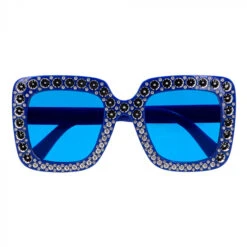 Partybril Bling Bling | Blauw