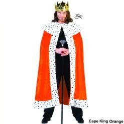 Lange Koningsmantel Oranje