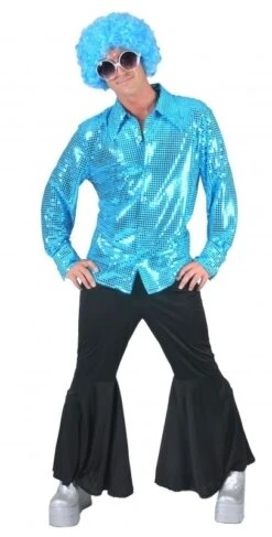 Glitter Blouse Aqua / Blauw
