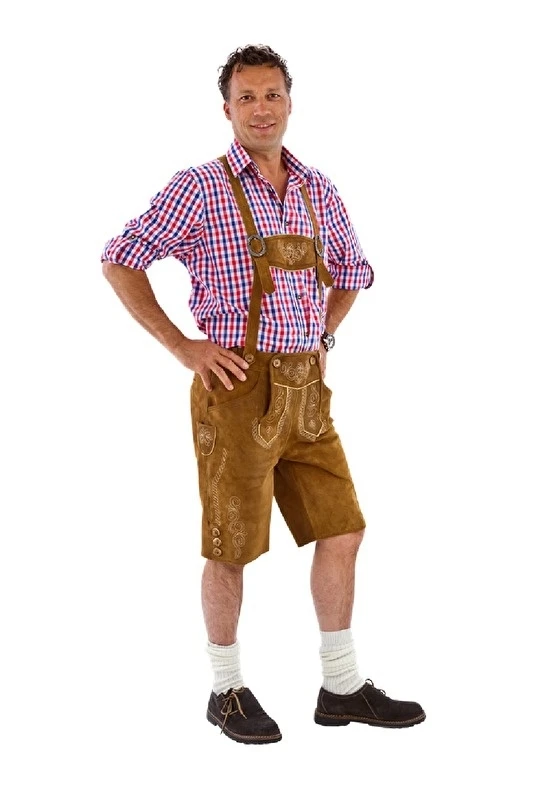 Lederen Lederhose Kort Bruin 1 Lederen Lederhose Kort Bruin