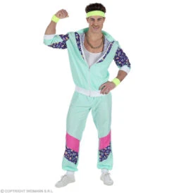 Trainingspak 80's Mintgroen