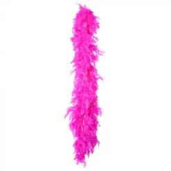 Roze Boa Met Zilveren Sliertjes | Luxe Boa's