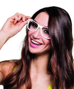 Festival Brillen Wit 4 Stuks -Kostuums vrouwen Winkel 73c6243591421af41434027cd5a5b6b2242f170b