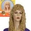 Pruik Lang Krullen Blond