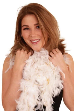 Boa Wit/goud 180 Cm.| Luxe Boa's