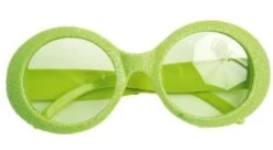 Disco Glitter Bril Groen