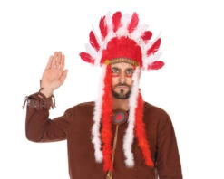 Indianen Tooi Rood | Rood Witte Indiaan Tooi