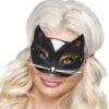 Oogmasker Kat Zwart Deluxe