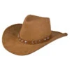 Cowboy Hoed Nebraska Bruin | Luxe Bruine Hoed
