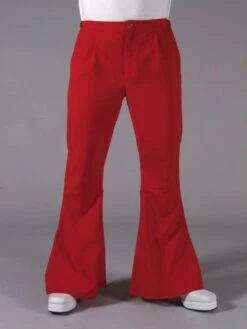 Disco / 70`s Wijde Broek Rood