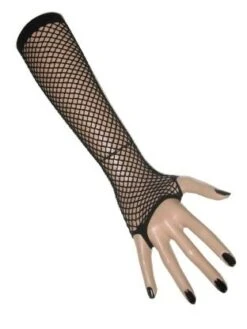 Zwarte Net Handschoenen Lang