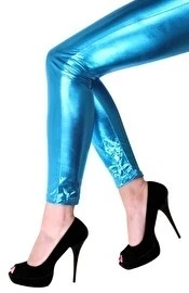 Turqoise Legging Metallic