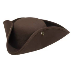 Piraten Hoed Bruin | Vilt Driesteek