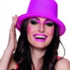 Hoge Hoed Glitter Neon Pink