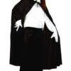 Zwarte Cape Met Hoofdkap Deluxe