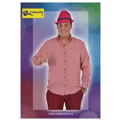 Overhemd Rood Wit Geblokt 1 Overhemd Rood Wit Geblokt