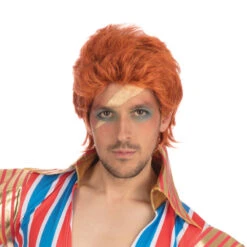 David Bowie Pruik | Spacestar 70's Legend