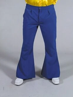 Disco / 70`s Wijde Broek Blauw