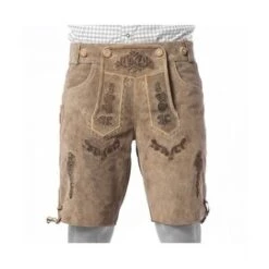 Lederhoses Vintage Lichtbruin Van Leer