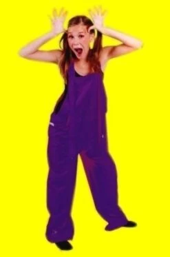 Tuinbroek Fluor Paars Kids