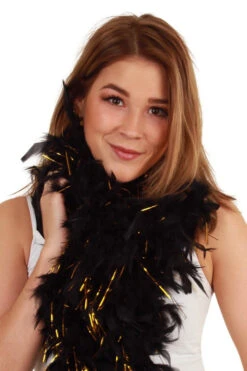 Boa Zwart/goud 180 Cm.| Luxe Boa's