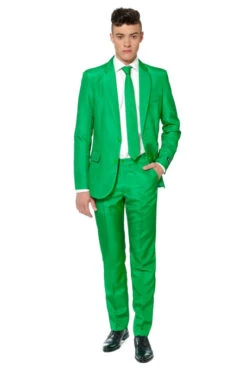 Solid Green Suitmeister Kostuum