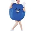 M&M Feestkostuum Blauw Adult