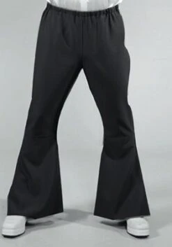 Disco / 70`s Wijde Broek Zwart