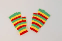 Vingerloze Handschoenen Rood/geel/groen