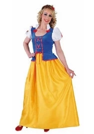 Jurk Sneeuwwitje Lang Deluxe