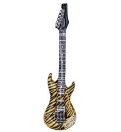 Opblaas Rock Gitaar Dierenprint