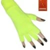 Gele Vingerloze Handschoenen