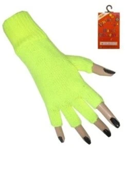 Gele Vingerloze Handschoenen