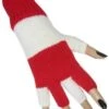 Vingerloze Handschoen Rood / Wit