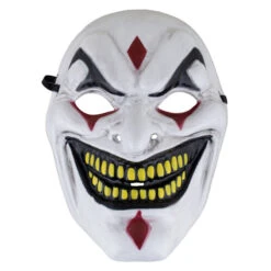 Evil Joker Masker | Wit | Halloween