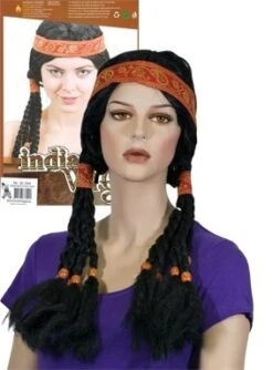 Pruik Indianen Kapsel