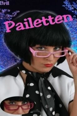 Glitter Steentjes Bril Roze