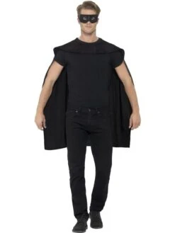 Zwarte Helden Cape En Masker